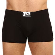 Styx 3PACK pánske boxerky klasická guma čierne (Q9606060) - veľkosť XL