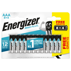 Energizer Batérie MAX PLUS AAA 8+4 ks