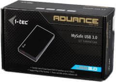 I-TEC MYSAFE Advanced 3.5" USB 3.0, čierna