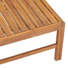Vidaxl Záhradný stôl, 63x63x30 cm, masívne teakové drevo