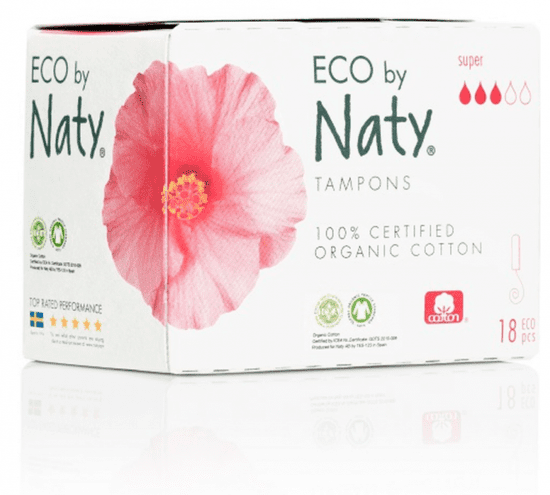 Naty Nature Babycare Dámske ECO tampóny - super (18 ks)