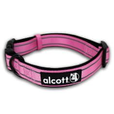 Alcott Reflexný obojok pre psov Adventure ružový veľkosť S