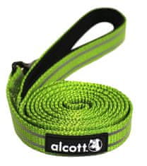Alcott Reflexné vodítko pre psov zelené veľkosť S
