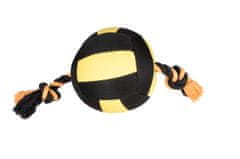 Karlie hračka akčný balón, čierny/žltý, 18cm