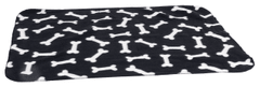 Karlie Fleecová deka čierna kosť 100x70cm