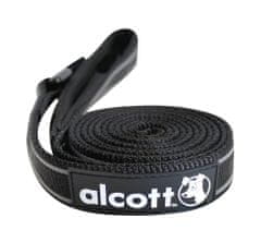 Alcott Reflexné vodítko pre psov čiernej veľkosť M