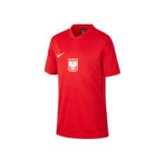 Nike Tričko červená L JR Polska Breathe Football