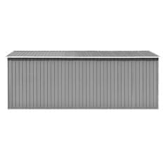Vidaxl Záhradná kôlňa 257x489x181 cm, kov, sivá