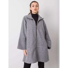 ITALY MODA Dámsky kabát ILEANA sivý MI-PL-19246.00P_358970 Univerzálne