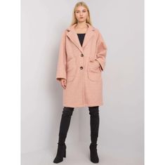 Och Bella Dámsky vreckový kabát Bedford OCH BELLA Dirty Pink TW-PL-BI-21716.28X_378757 Univerzálne