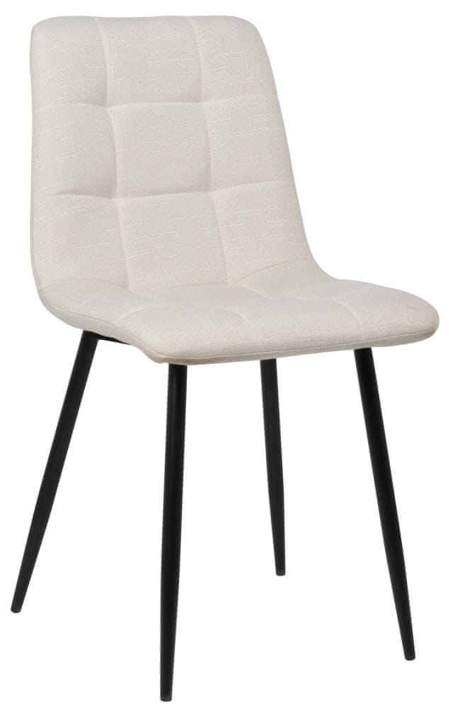 BHM Germany Jedálenská stolička Tilde, textil, krémová