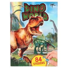 Dino World Kreatívny zošit , 84 samolepiek (32 vystúpených, 52 štandardných)