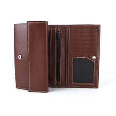 VegaLM Dámska luxusná peňaženka z pravej kože, hnedá farba