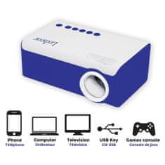 Lexibook Mini domáce kino - projektor na sledovanie filmov, obrázkov a hier