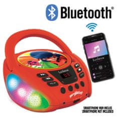 Lexibook Prenosný Bluetooth CD prehrávač Kúzelná Lienka so svetelnými efektmi