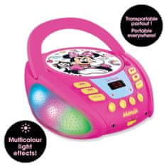 Lexibook Prenosný Bluetooth CD prehrávač Disney Minnie so svetelnými efektmi