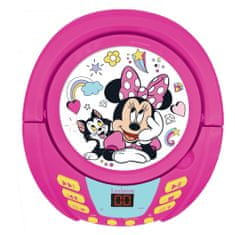 Lexibook Prenosný Bluetooth CD prehrávač Disney Minnie so svetelnými efektmi