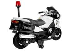 Lean-toys Policajná batéria na motocykel HZB118 White