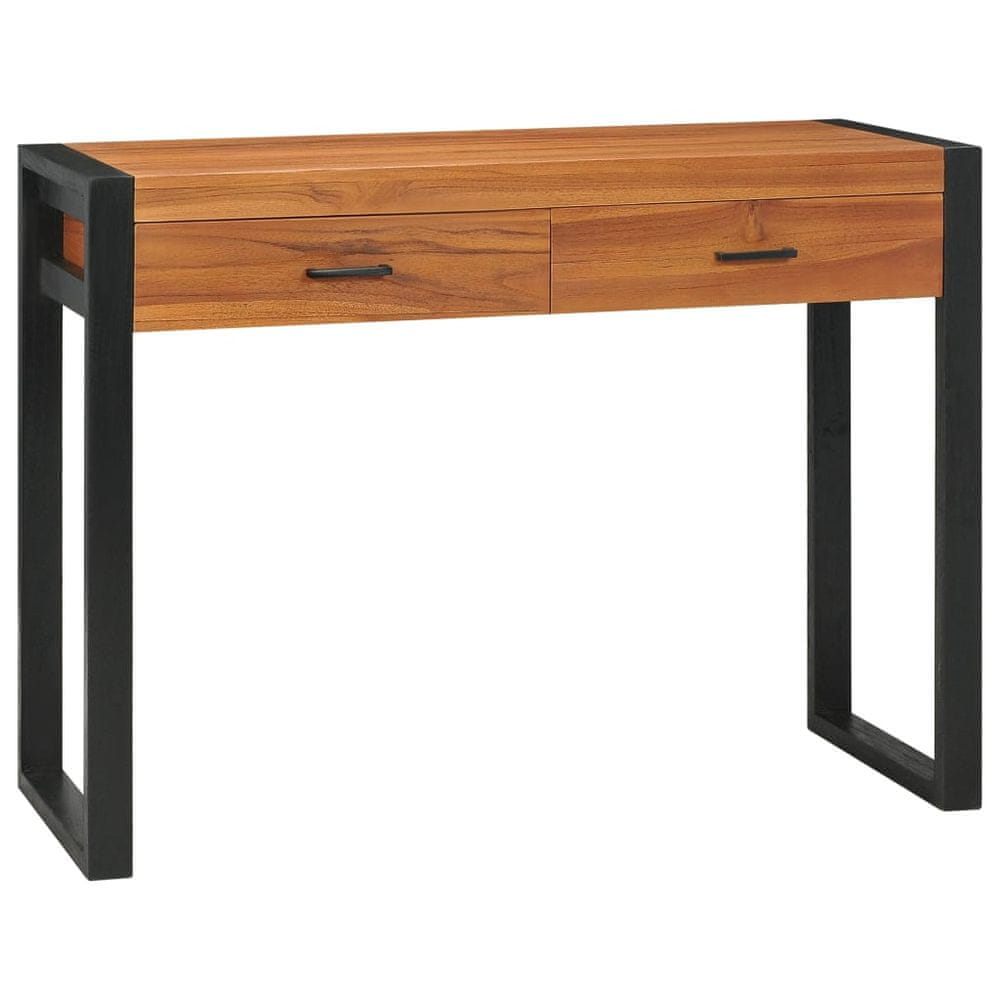 Petromila vidaXL Stôl s 2 zásuvkami 100x40x75 cm recyklované teakové drevo