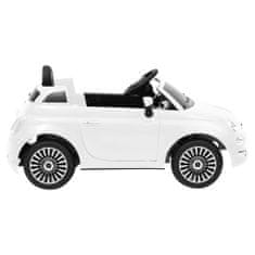 Vidaxl Detské elektrické autíčko Fiat 500 biele