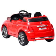 Vidaxl Detské elektrické autíčko Fiat 500 červené