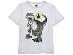 Sun City Dětské tričko Jurský svět Dinosaury T-rex bavlna bílé Velikost: 104 (4 roky)