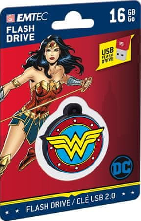Emtec USB flash disk "DC Wonder Woman", 16GB, USB 2.0, ECMMD16GDCC03