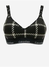 Calvin Klein Čierna kockovaná braletka Calvin Klein Underwear S