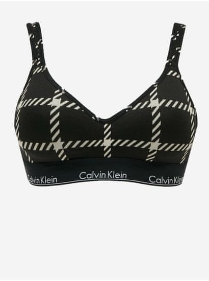 Calvin Klein Čierna kockovaná braletka Calvin Klein Underwear