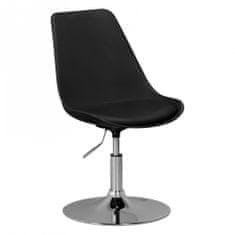 Bruxxi Jedálenská stolička Korzika, syntetická koža, čierna