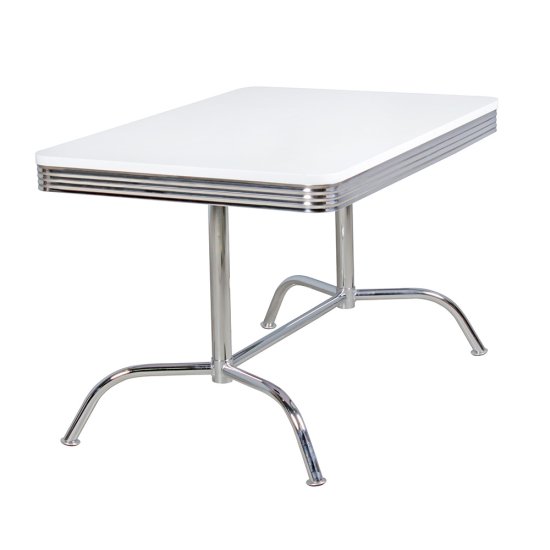 Bruxxi Jedálenský stôl Elvis 2, 120 cm, biela