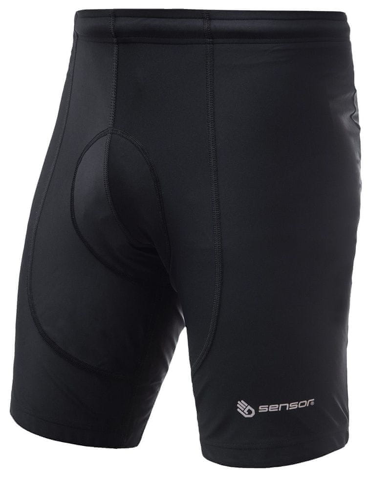 Sensor Pánske cyklistické nohavice krátke CYKLO ENTRY čierna XL
