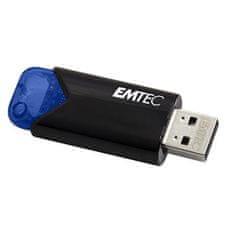 Emtec USB flash disk "B110 Click Easy", 32 GB, USB 3.2, čierna-modrá