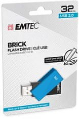 Emtec USB flash disk "C350 Brick", 32GB, USB 2.0, modrá