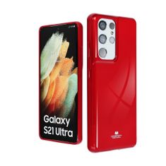 Mercury Puzdro Jelly pre Samsung Galaxy S22 červená