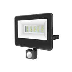 ACA ACA Lighting čierna SENSOR LED SMD reflektor IP66 20W 4000K 2070Lm 230V AC Ra80 V2040S