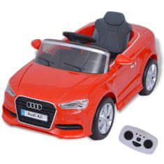 Vidaxl Elektrické detské autíčko s diaľkovým ovládaním, Audi A3, červené