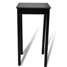 Petromila vidaXL Barový stôl, MDF, čierny 55x55x107 cm