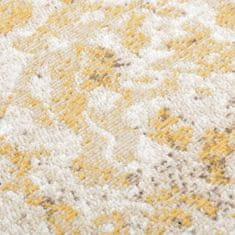 Vidaxl Vonkajší koberec hladké tkanie 100x200 cm žltý