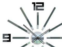 ModernClock 3D nalepovacie hodiny Briliant sivé