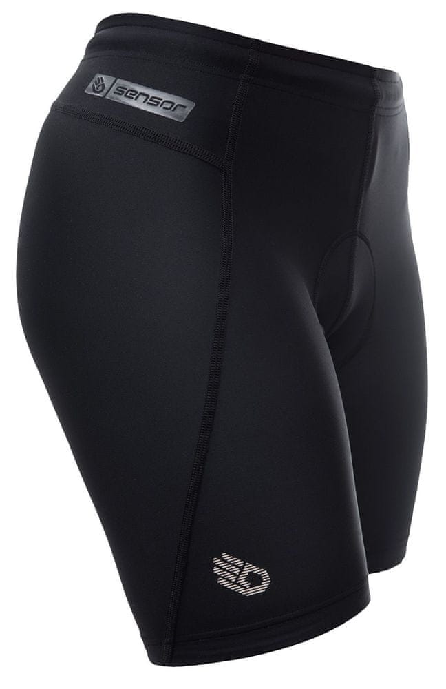 Sensor Dámske cyklistické krátke nohavice CYKLO ENTRY čierna S