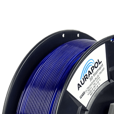 Aurapol PET-G Filament Ultramarine Modrá priehľadná 1 kg 1,75 mm