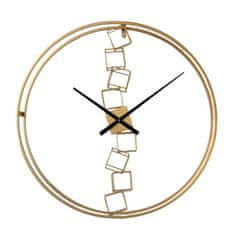 Dizajnové nástenné hodiny CUBE Gold - 60cm