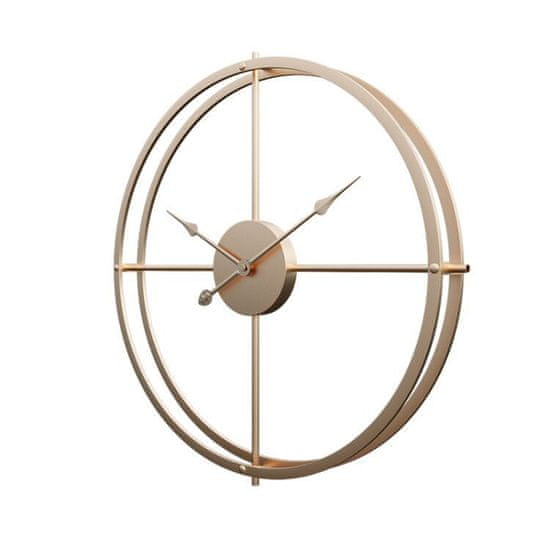 Dizajnové nástenné hodiny LUX Gold - 60cm