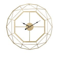 Dizajnové nástenné hodiny LOVE Gold 60cm
