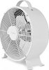Nedis stolní ventilátor/ průměr 25 cm/ výkon 20 W/ síťové napájení/ 2 rychlosti/ kovový/ bílý
