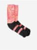 Sada dvoch párov ponožiek v čierno-ružovej a bielej farbe Quiksilver UNI