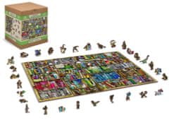 Wooden city Drevené puzzle Knižnica 2v1, 1010 dielikov EKO