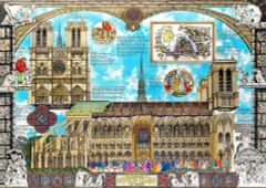 Wooden city Drevené puzzle Katedrála Notre-Dame 2v1, 1010 dielikov EKO
