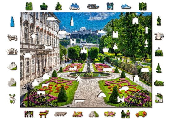 Wooden city Drevené puzzle Palác Mirabell a Salzburský hrad 2v1, 1010 dielikov EKO